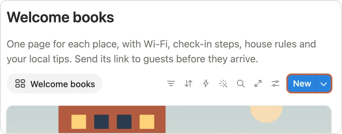 New marked under Welcome books