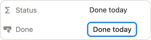 The Done today button on a workout day marked
